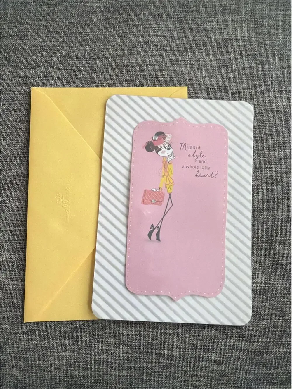 Hallmark Disney Birthday Greeting Card Minnie Mouse Miles Of Style New